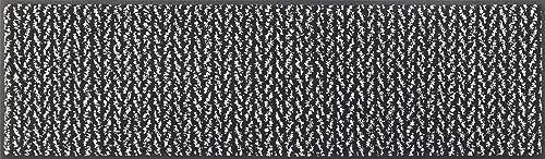 wash+Dry Fußmatte Duo Pepper 35x120cm, innen und außen, waschbar, Grau
