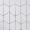 Intelligent Design Blackout Window Curtain, Light Blocking Curtains for Living Room, Thermal Insulated Window Panel with Metallic Print and Grommet Top, 50"x84", White/Silver, 1 Piece #2