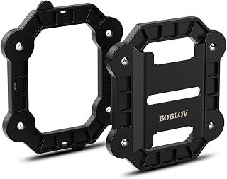 BOBLOV Body Camera Magnetic Suction Back Clip, Universal Magnet Mounts with Built-in 8 Magnets, New Type & Portable Black Silica Clips for All Body Camera Stick to Clothes