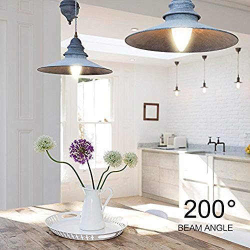 WTL E14 LED Candle Light Bulbs 6W Cold White 6500K Small Screw LED Bulbs 50W Equivalent, 500lm C37 Non-dimmable E14 Low Watt LED Bulb,6 Pack [Energy Class A+]