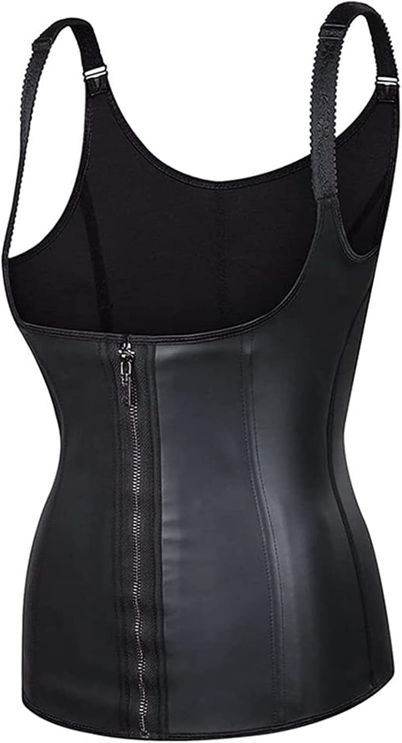 ZR98US XS-6XL Waist Trainer Body Shaper for Women Latex Corset with Steel Boned Full Back Brace Tummy Control Weight Loss Vest