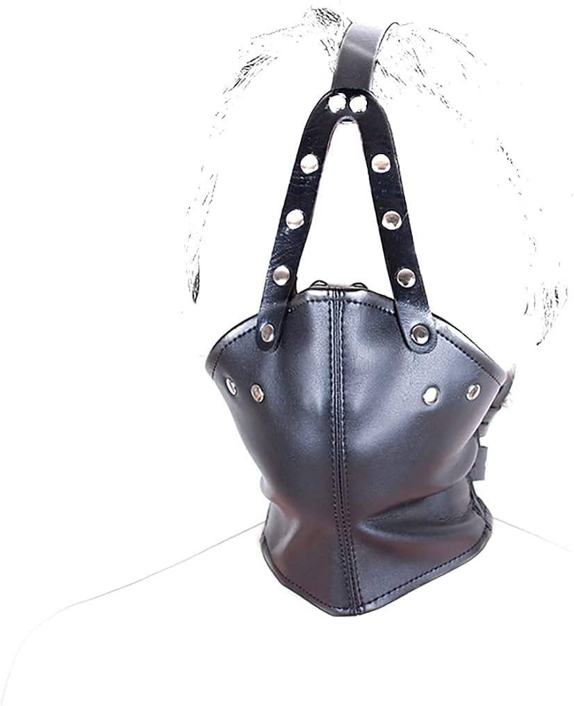 Mouth Ball Gag Head Harness Soft Leather Restraint Head Hood Fetish Gag BDSM Bondage Muzzles Sex Toys