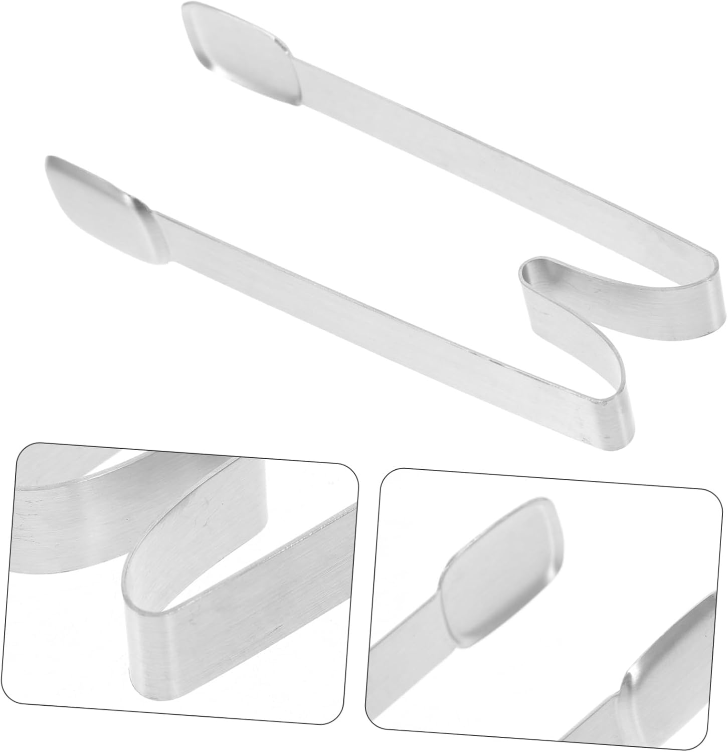 Cabilock Stainless Steel Ice Tongs Mini Food Tongs for Sugar Cubes Ice Cubes and Appetizers Compact Lightweight Serving Tool for Parties Bbqs and Picnics