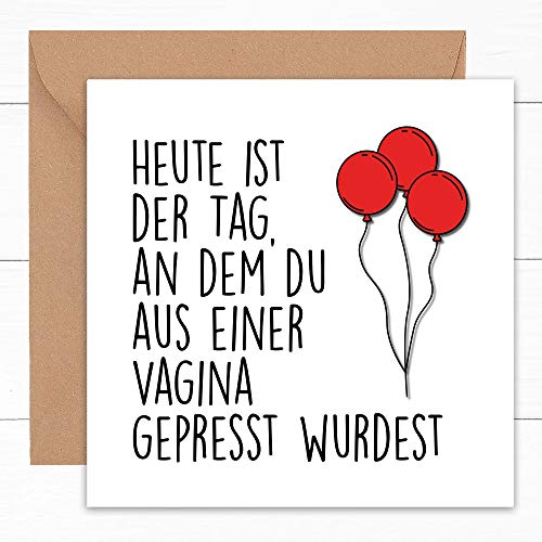 Stuff4 Lustige Geburtstagskarte „You Hottie“ – Witzige Karte Für Männer Und Frauen, 145x145 Mm