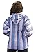 Mexican Baja Hoodie Sweater Sweatshirt Pullover Jerga (X-large, Pink/Purple/Blue)