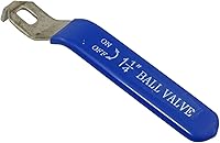 PZRT Stainless Steel Ball Valve Handle DN32 (1-1/4") Faucet Switch with Plastic Grip - Rust-Proof Replacement