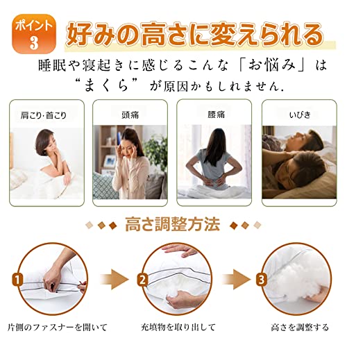 枕 まくら 通気性 ホテル仕様 高反発枕 仰向き 横向き 立体