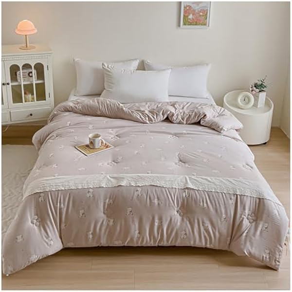 ZTGL Kołdry z mikrofibry w rozmiarze queen lekki wkład kołdry z zakładkami narożnymi pikowany rdzeń kołdry dwustronny miękki i puszysty koc H 150x200cm 3.0kg
