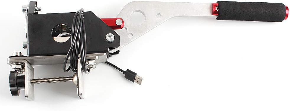 USB SIM Handbrake PC Windows With Clamp for Racing Games G25 G27 G29 T500 FANATECOSW DIRT RALLY Red