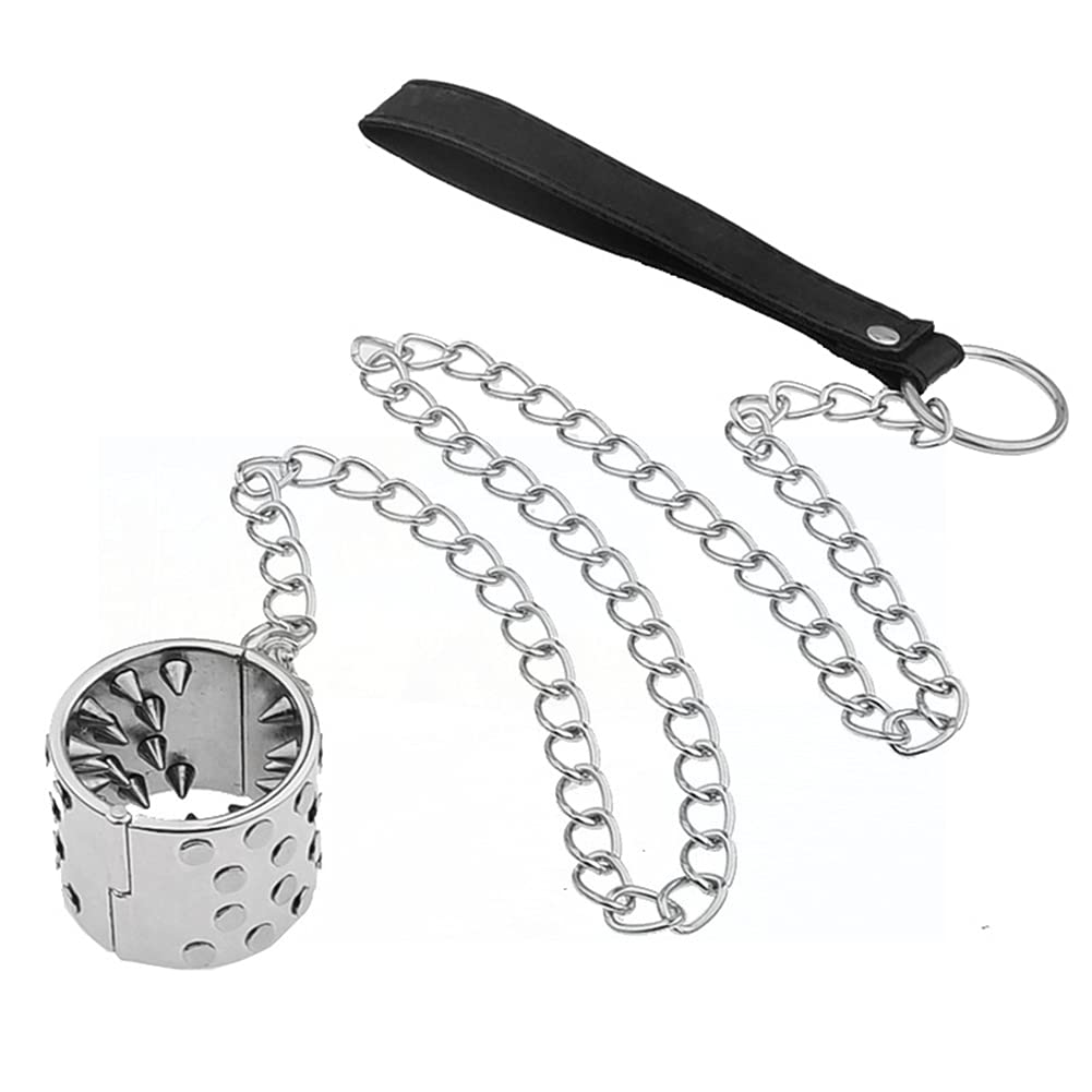 Jinqian SM Erotik Ball Torture Keuschheit, PenisRing mit Kette, CockRing,  HodenQuetscher CBT Alternative Ballstretcher Edelstahl mit Spikes und  Schloss Hodenringe FüR MäNner SM Sexspielzeug : Amazon.de: Drogerie &  Körperpflege