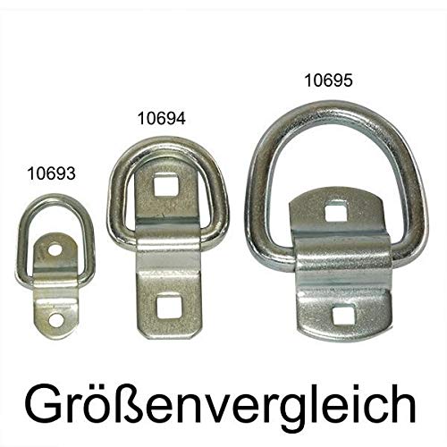 10 x Zurröse Zugkraft LC 2500 daN Zurrpunkt Zurrbügel Zurrring Zurrmulde zur Ladungssicherung Schwerlast 2,5t