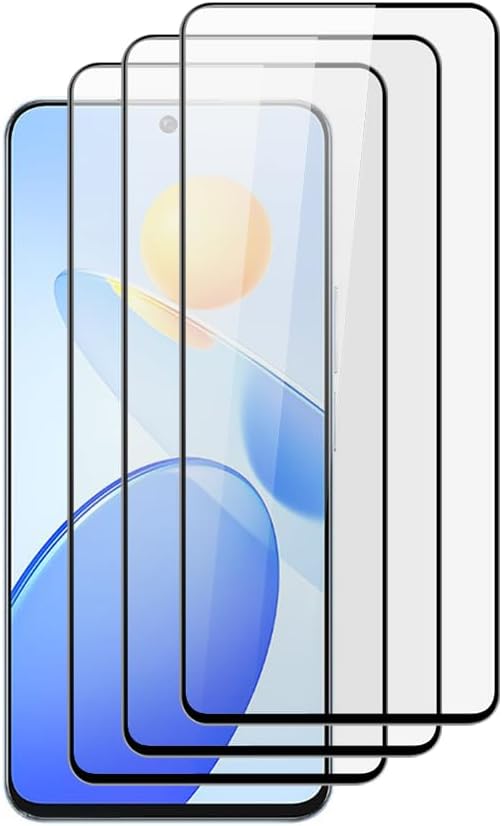 QINOUK Screen Protector for Xiaomi Poco X6 Neo, [3-Pack] HD Tempered Glass Screen Protector, Fullscreen Protection, [Scratch Resistant] [No Bubble] for Xiaomi Poco X6 Neo-Clear