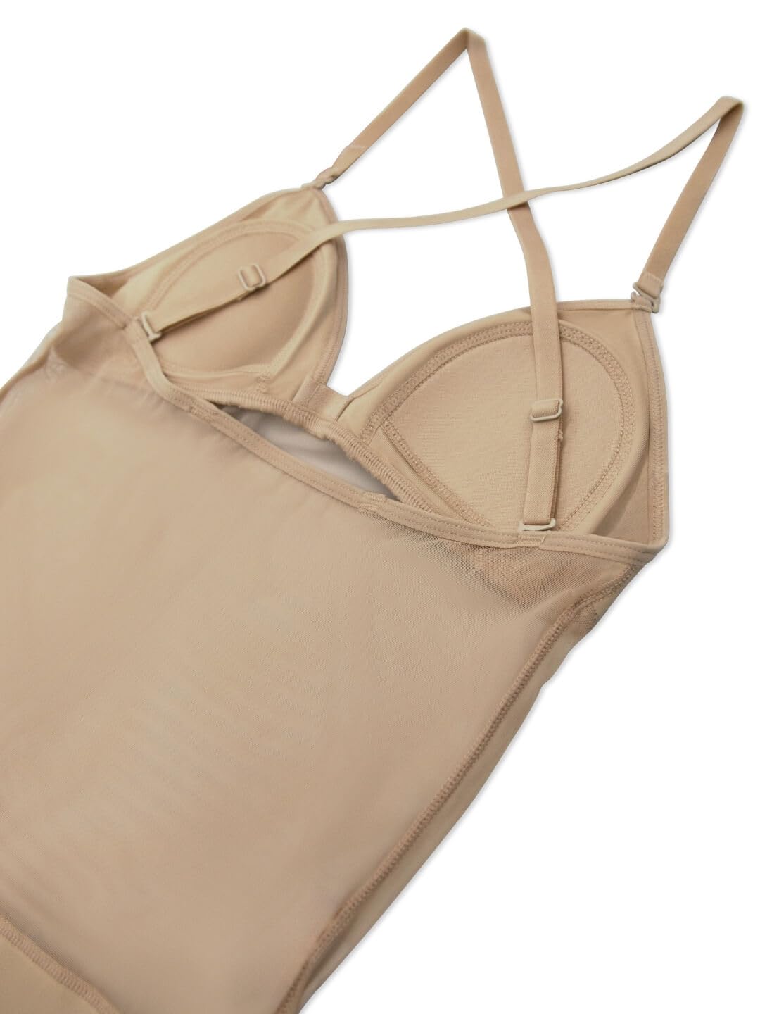 Capezio Plunge Neck Mesh Midiff Leotard Sous-vêtements de base Femme