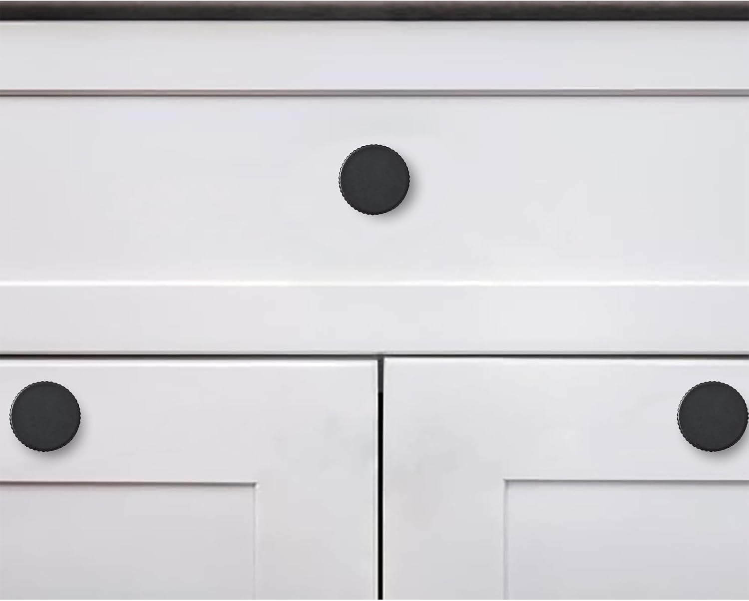 khtumeware Large Knob 2-Pack,Matte Black Large Knob Cabinet Pulls, Kitchen Drawer Handles, for Dresser cabinets, cabinets, Door cabinets, Hardware image 5