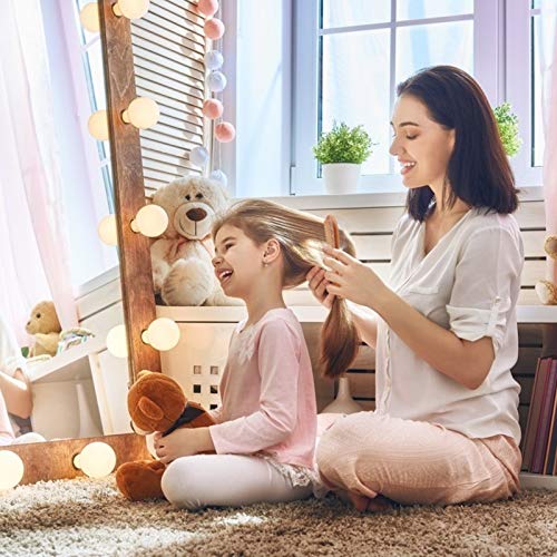 Mjiya Wooden Comb Hair + Beard Detangler, Natural Anti Static Wood For Styling Wet Or Dry Curly, Thick, Wavy, Or Straight Hair Small Pocket Sized (Light Brown, 6.8 Inch (Long Handle)) #TOP6