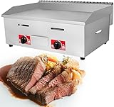 AYCDL Plancha De Gas De Acero Inoxidable - Placa Calefactora Comercial para Filetes, Ideal para Cocinar A La Parrilla