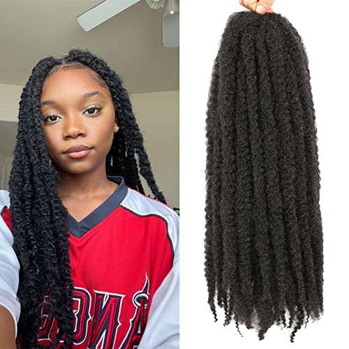 Ayana Marley Hair 3 Packs Marley Twist Braiding Hair Marley Braiding Hair For Faux Locs Crochet Hair 20 Inch Long Afro Synthetic Hair Extensions (20 Inch-3 Pack, 1B) #TOP2