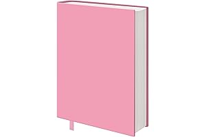 KICNIC Big Pink Fabric Book Cover For Hardcover, 9x11 Inch