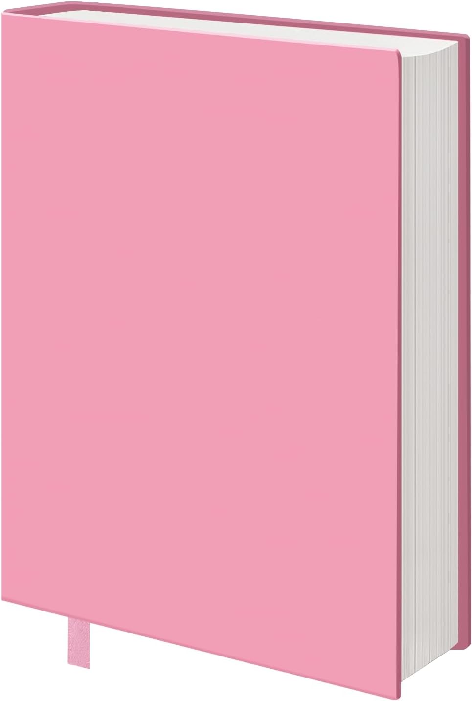 KICNIC Big Pink Fabric Book Cover for Hardcover, 9×11 Inch, 1 Pack, Up to 10”x12.5”, Adjustable School Book Sleeve Protector for Teens, Stretchable Decorative Cloth Book Sox for Book Lovers