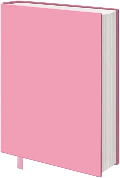 KICNIC Pink Fabric Book Cover for Hardcover, 1 Pack, 6x9 Inch, Up to 8.5x9.5, Adjustable School Book Sleeve Protector for Teens, Stretchable Decorative Cloth Book Sox for Book Lovers