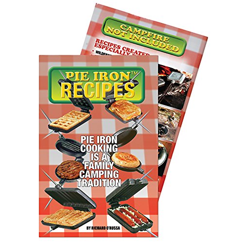Rome Industries Square Pie Iron Gift Set With Recipe Book & Canvas Pie Iron Cover, 28", Gray #TOP4