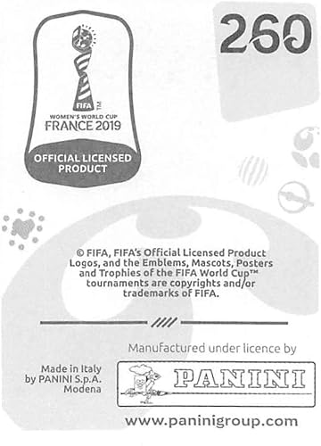 Miniatura 2 de 2019 Panini FIFA Women's World Cup France Album Stickers (Individual Sticker Only) Soccer #260 Demi Stokes England 2 Inch by 2 1/2 Inch Collectible