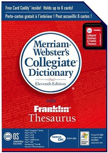 Palm Merriam-Webster’s Collegiate Dictionary and Franklin Thesaurus (P10935U)