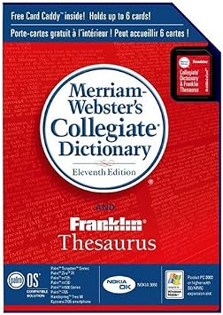 Palm Merriam-Websters Collegiate Dictionary and Franklin Thesaurus P10935U