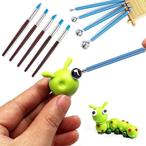 FineGood 26 PCS Polymer Clay Tools, FineGood Modelling Clay Sculpting Tool Set Ceramic Clay Moldelling Tool Kits for Beginners Kids 7 511X53mefnL. AC