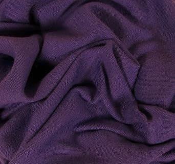 Organic Cotton 10 Ounce Baby Rib Knit Fabric - Amethyst - by The Yard