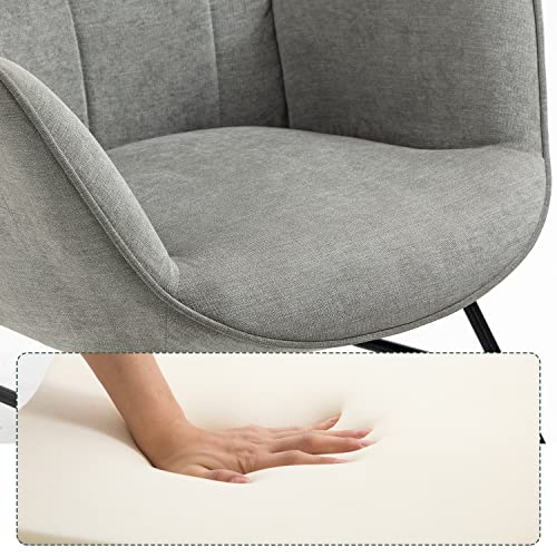 MEUBLE Cosy Still-Schaukelstuhl für Baby, Bequemer Nursing-Sessel mit Gepolstertem Sitz, Massivholz, Sicher & Ergonomisch, Ideal fürs Kinderzimmer