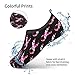 Pink Ribbon Breast Cancer Awareness Water Shoes Quick Dry Swim Aqua Barefoot Socks for Women Men