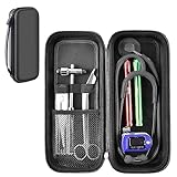 Stethoscope Case for 3M Littmann Classic III Monitoring/Lightweight II S.E/Cardiology IV Diagnostic/for MDF Acoustica Stethoscopes, Holder for Nurse Doctor Essentials & Medical Accessories, Black