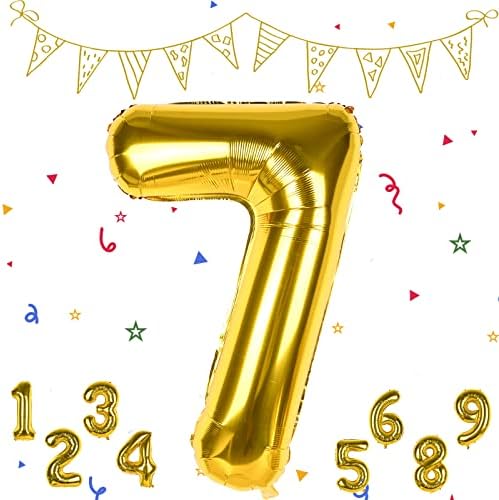 Rose Gold 1 Balloons, Rose Gold Number 1 Balloon, 1 Birthday Balloons Helium Mylar Digital Balloon 40 Inch Foil Balloon Number 0-9 for Birthday Party Baby Shower Anniversary New Year's Eve Decorations