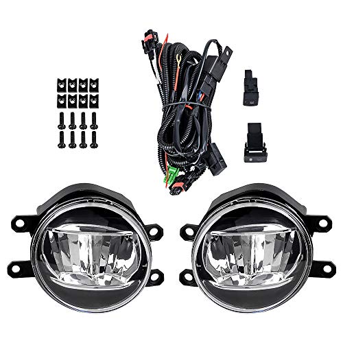 Astra Depot Pair Of Car Led Drl Daytime Running Lights Xenon White Driving Light W/Yellow Turn Signal & Fog Light Lamp Compatible With Toyota Camry Xse Se 2018 2019 2020 #TOP7