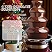 Chocolate Fountain Machine Electric Chocolate Fondue Fountain Machine 4 Tier Stainless Steel 4-Pound Capacity for Chocolate, Butter, Cheese