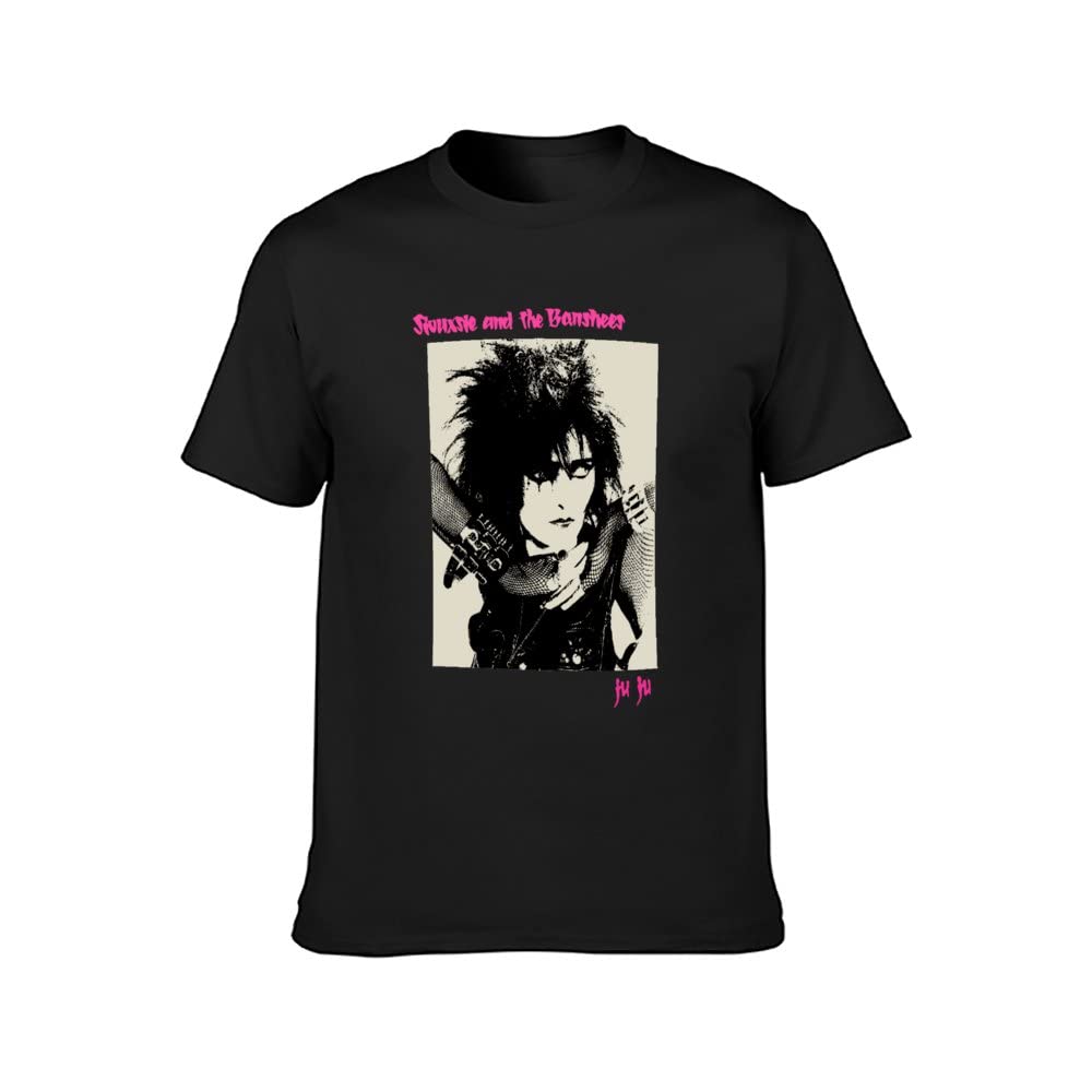 Men's Siouxsie and The Banshees Punk Rock Short Sleeve T-Shirt XL Black