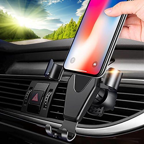 Car Phone Mount, YUNSONG Universal Car Air Vent Phone Mount Holder Cradle With Gravity Self-locking One-Touch Design For iPhone X 8 Plus 7 Plus Samsung Galaxy S8 LG Nexus Sony Nokia and More