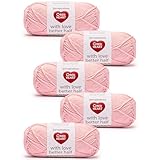 Red Heart with Love Better Half Sweet Pea Yarn - 5 Pack of 100g/3.5oz - 50% Acrylic 50% Cotton - #4 Worsted (Medium) - 174 Yards - Knitting/Crochet