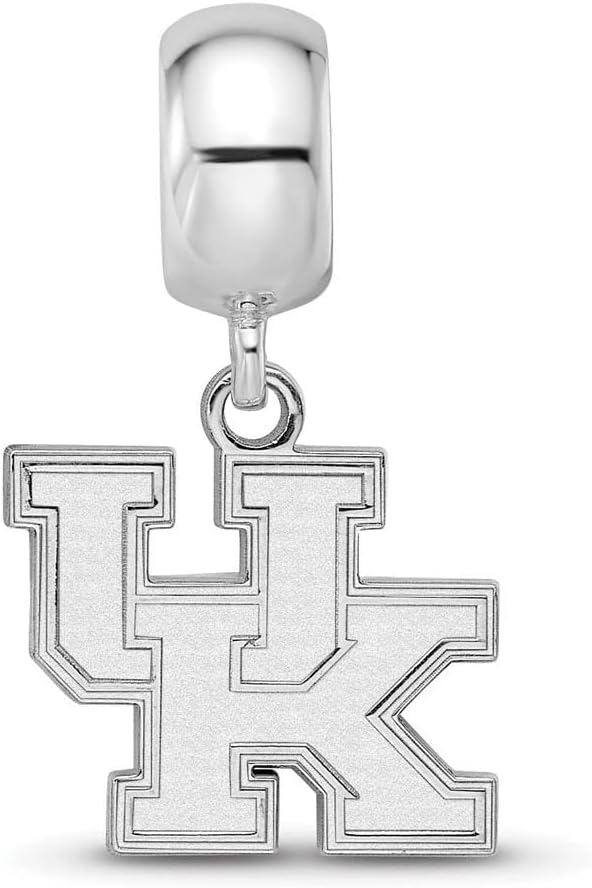 LogoArt Sterling Silver University of Kentucky Small Dangle Bead Charm