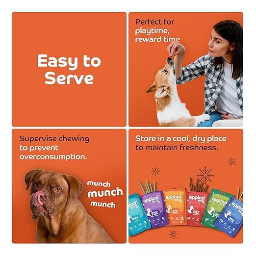 Image of Soft Carrot & Chicken Chew Sticks for Puppies & Adult Dogs | Healthy Easy-to-Digest Training Treats for All Breeds | Soft & Chewy Dog Snacks | Pack of 5 | 70g x 5