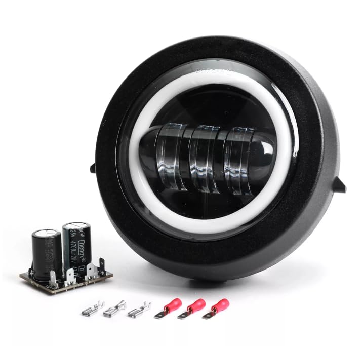 FARO FANALE ANTERIORE LED CON CONVERTITORE 12V COMPATIBILE CON PIAGGIO VESPA 50 125 HP PK XL PK S