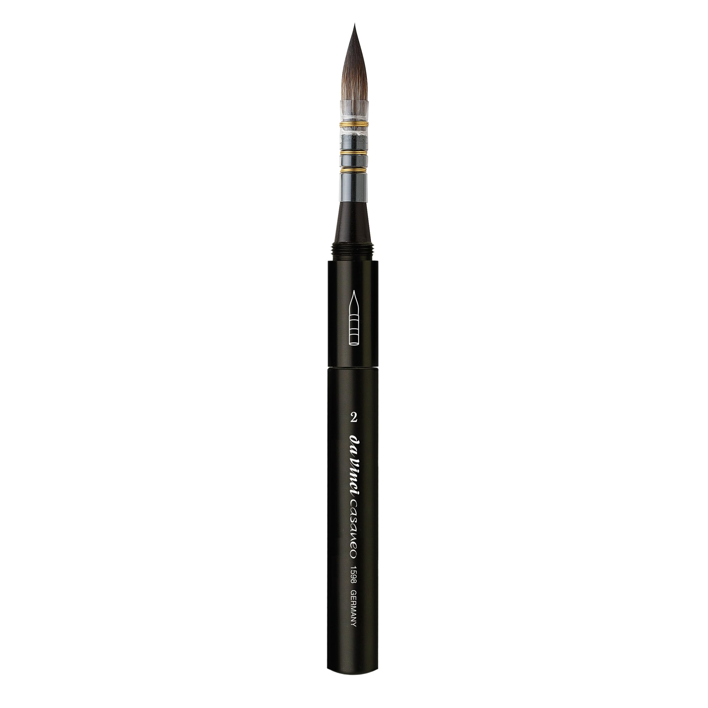 Da Vinci : Casaneo : Travel Brush : Synthetic : Series 1598TP : Quill : # 2
