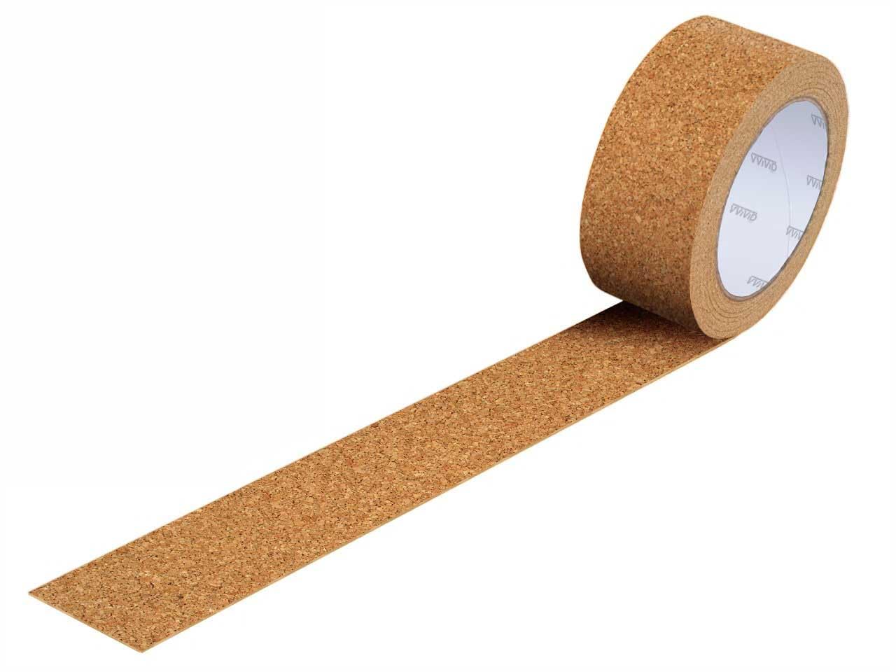 Natural Cork Adhesive Vinyl Tape Roll (2" x 20ft Roll)