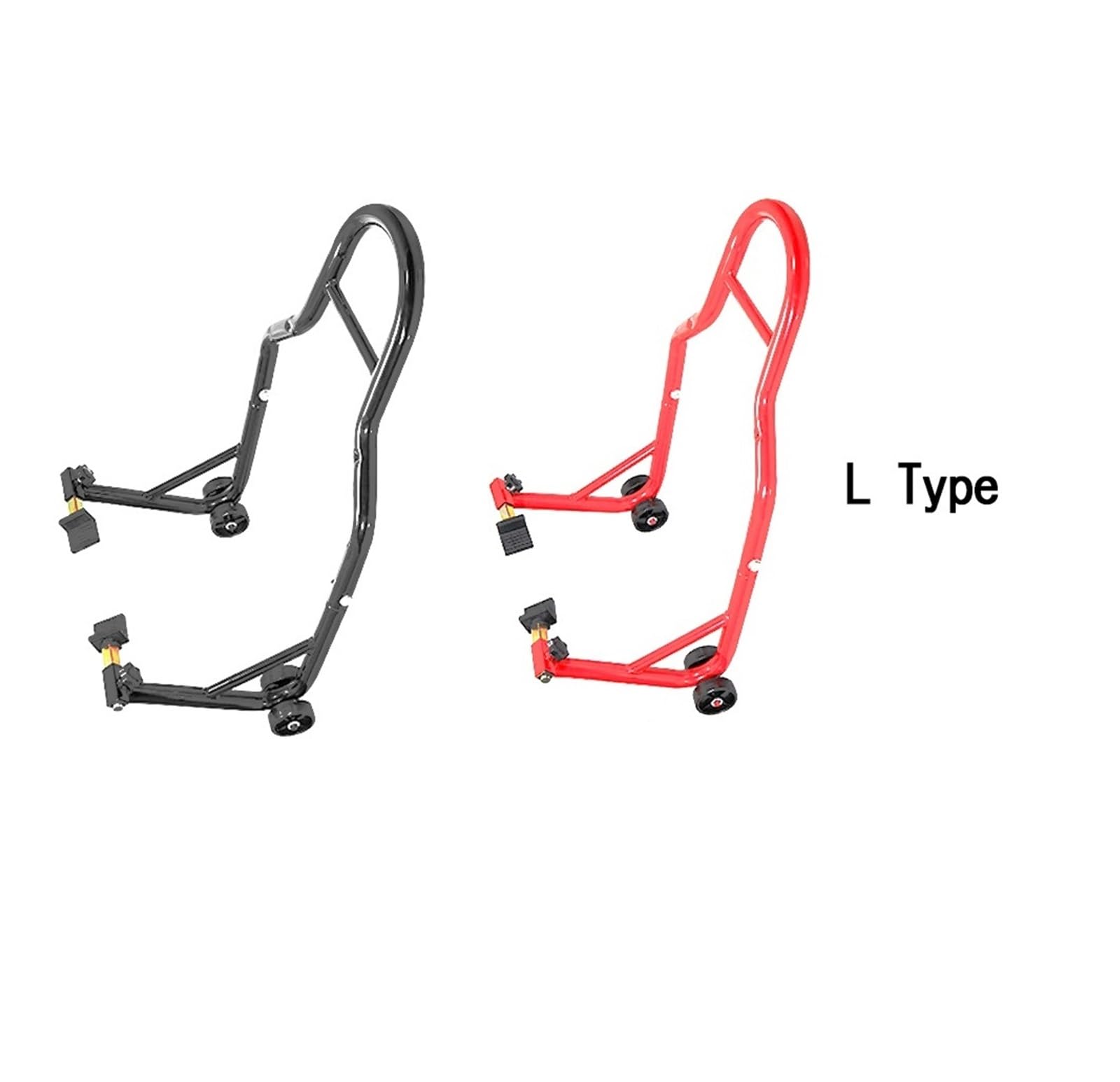 Motocykl czarny/czerwony komplet podpórka na tylne koło stojak na koło Auto Aheel rama pomocnicza narzędzie do naprawy opon narzędzie do podnoszenia motocykla(Red set)