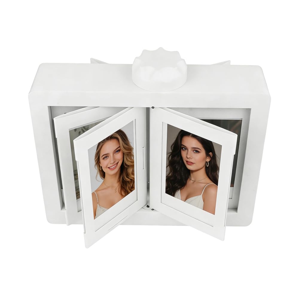 Bdkmms Picture Frame, Rotating Photo Frame Photo Frames Multiple Pictures Collage For Photoes Lovers & Collectors