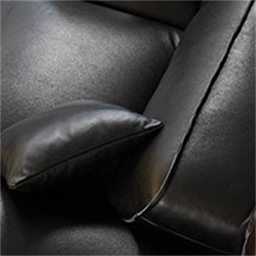 Italian Wood Skeleton Minimalist Sofa Black Straight Villa Tofu Block Large Flat Living Room(310 * 120 * 75CM)