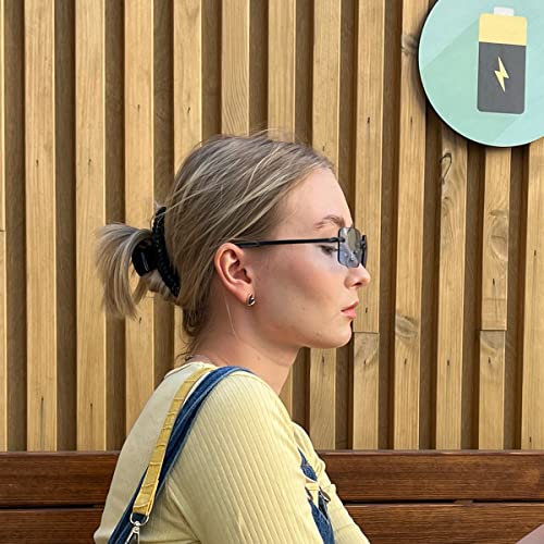LNQ LUNIQI 1 Pair Metal Eyeglass Replacement Arm, Eyewear Frame Temple Replacement Universal Sunglasses Arm Legs Replacement for Thin Metal Glasses, Sunglasses(Black)
