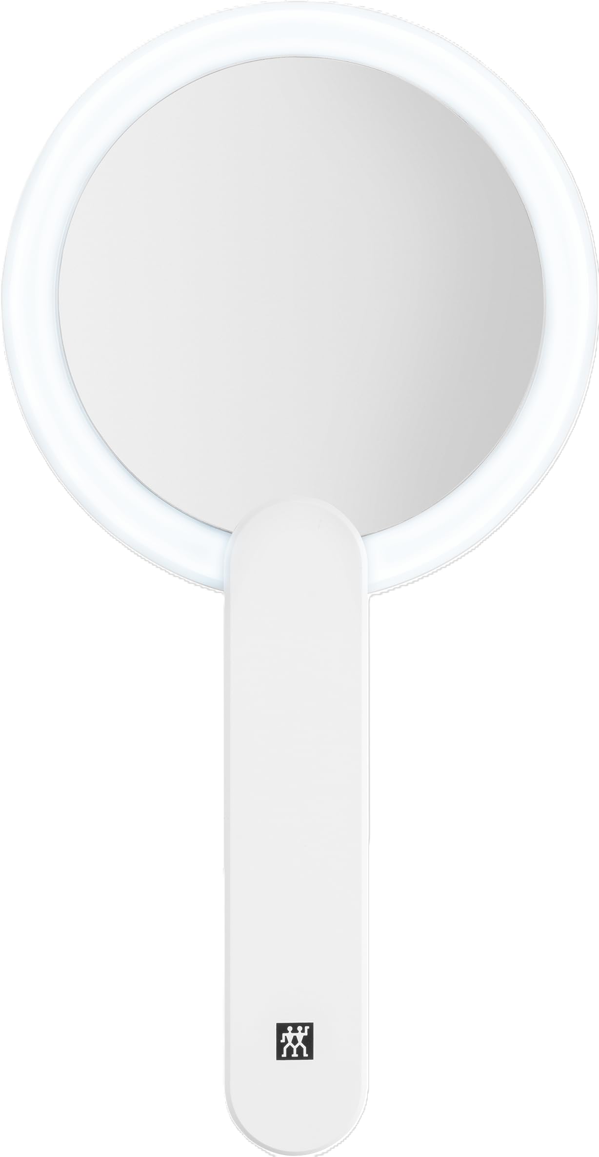 ZWILLING Lusterko kosmetyczne (10-krotne powiększenie, akumulator LED, obrotowy uchwyt 360 stopni, światło dzienne białe), premium, białe