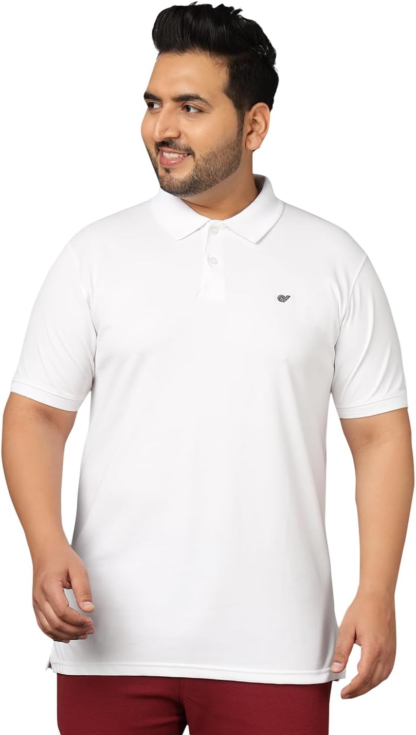Club York Men’s Solid Navy Blue Polo T-Shirt – Classic Cotton Half Sleeve Casual Wear_CYPM1751XLA_3XL